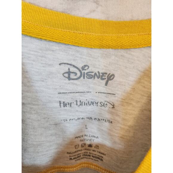 Disney Her Universe Womens Ivory Lion King Round Neck Short Sleeve T-Shirt Large - Picture 3 of 5